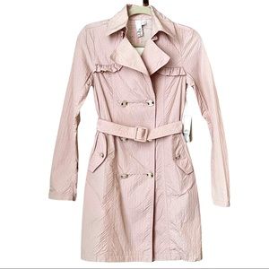 2B.Rych Pink Ruffle Trench Coat 2